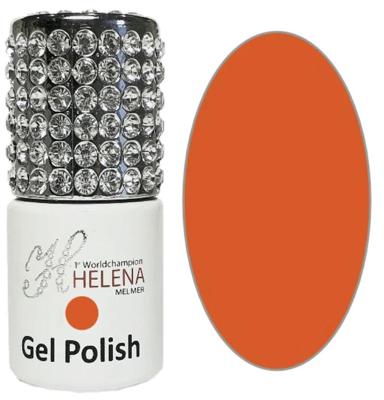 Helena Melmer Gellak 62-Fleurig Oranje met Effen Finish