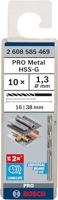 Bosch Accessoires Metaalboren HSS-G, Standard 1,3 x 16 x 38 mm 10st - 2608585469 - thumbnail