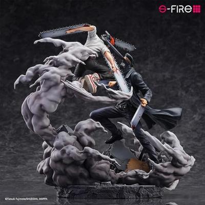 Chainsaw Man Statue Super Situation Figure Chainsaw Man vs. Samurai Sword 26 cm