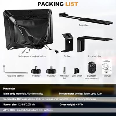 Lensgo TC12 Autocue teleprompter