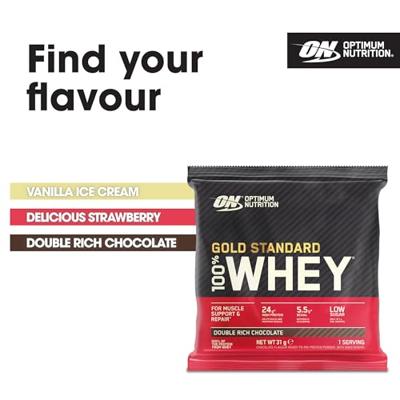 Gold Standard 100% Whey Sachets | Optimum Nutrition | 31g