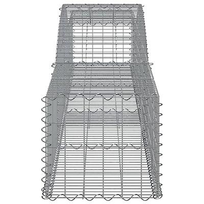 Schanskorven 25 st gewelfd 400x50x40/60 cm gegalvaniseerd ijzer
