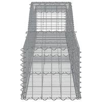 Schanskorf gewelfd 400x50x40/60 cm gegalvaniseerd ijzer - thumbnail