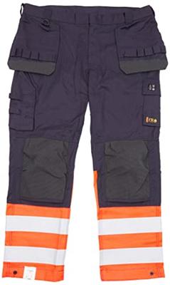 Blåkläder Multinorm inherent werkbroek 14891513 | Marineblauw/Oranje | Maat 48 - 7330509720585