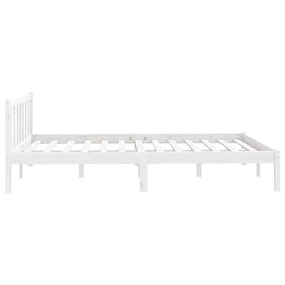 Bedframe massief grenenhout wit 120x200 cm Bedframe massief grenenhout wit 120x200 cm
