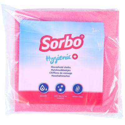 Sorbo huishouddoek roze 38 cm 3 stuks | 24 stuks Sorbo huishouddoek roze 38 cm 3 stuks | 24 stuks