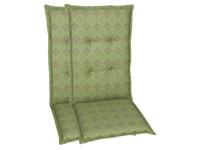 GO-DE Textil Tuinkussen (Stoelkussens voor stoelen met een lange rugleuning, Groen) - thumbnail