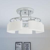 Plafondlamp met ellipsvormige glazen kappen 5xE14 200W - thumbnail