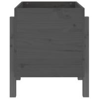 Plantenbak 62x50x57 cm massief grenenhout grijs - thumbnail