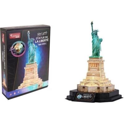 Puzzle 3D luminoso - Statua della Libertà - Set di costruzioni - EXPLORA - 79 pezzi - Età 8+