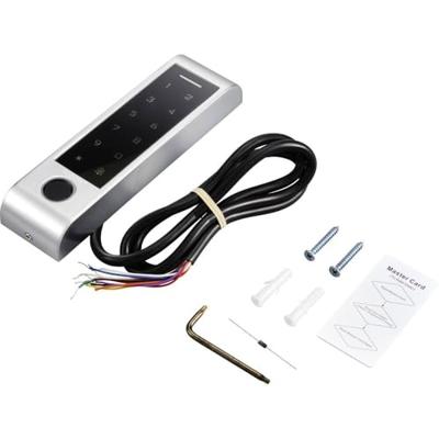 Sygonix SY-6121662 Toegangsysteem met vingerafdruk/RFID Oppervlakmontage 12 V/DC, 18 V/DC IP66 Met verlicht toetsenbord, Met touchscreen