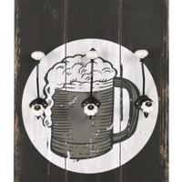 Wandkapstok met 6 haken 120x40 cm - thumbnail