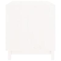 Hondenhok 90x60x67 cm massief grenenhout wit - thumbnail