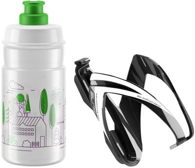 ELITE bidon set "kit ceo" bottle kit ceo 350ml transport/green