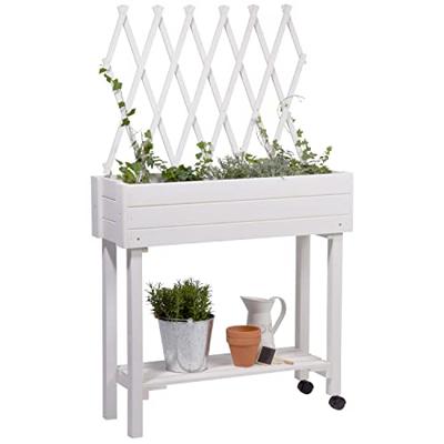 dobar Moestuinbak met rek (Wit) - thumbnail