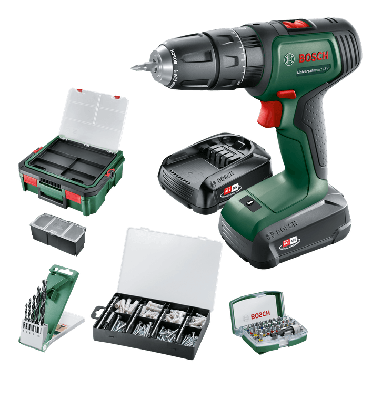 Bosch Groen universalimpact 18v | accuklopboorschroevendraaier | 1.5 ah + 2.5 ah accu + lader | + systembox en accessoires 06039d4107 Bosch Groen universalimpact 18v | accuklopboorschroevendraaier | 1.5 ah + 2.5 ah accu + lader | + systembox en accessoires 06039d4107