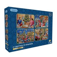 A Christmas to Remember Puzzel 4x 500 Stukjes - thumbnail