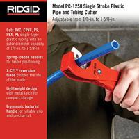 Ridgid Kunststofbuizenschaar | 3-42 mm | PP/PE/PB/CPVC/PVC, verbindingspijpen | 1 stuk - 23488 - 23488 - thumbnail