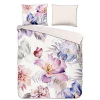 Descanso Dekbedovertrek "bloemen" - Multi - (200x200/220 cm) - Biologisch Katoen satijn - thumbnail