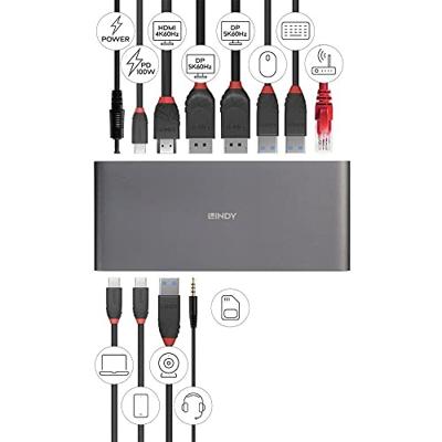 LINDY 43349 USB-C dockingstation Geschikt voor merk (dockingstation): Universeel - thumbnail