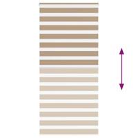 Zebra Blind 95x200 cm stofbreedte 90,9 cm polyester zandbruin - thumbnail