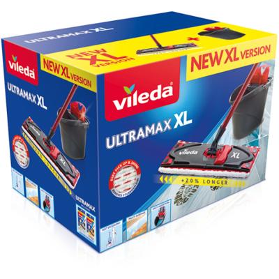 Vileda Ultramax XL Box mop/dweil Droog en nat Microvezel Zwart, Rood
