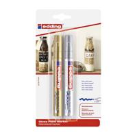 Edding Viltstift lakmarker goud en zilver - thumbnail