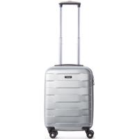 March Bumper Handbagage Koffer Spinner 55 SIlver - thumbnail