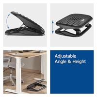 ACT Ergonomische voetensteun. in hoogte verstelbaar. met massagerollers - thumbnail