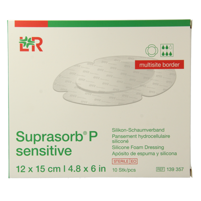 Suprasorb P sensitive multisite 12 x 15 10 Stuks