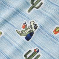 Kindershirt 140 gemengd blauw - thumbnail