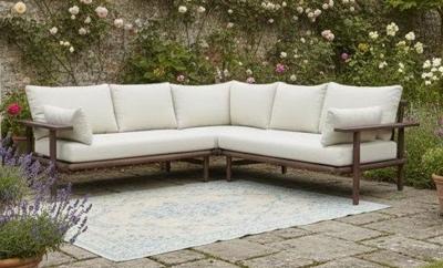 Laruna lounge corner set acacia vintage dark teak look Eurofar - Eurofar Laruna lounge corner set acacia vintage dark teak look Eurofar - Eurofar