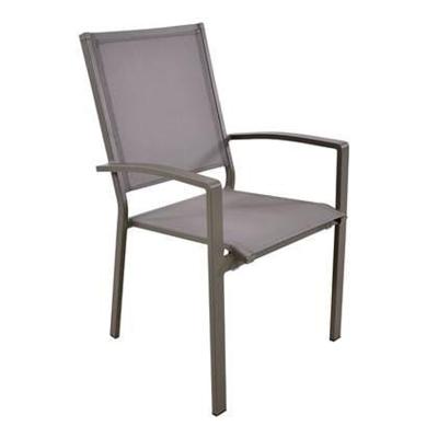 Mojito Pardo Stapelstoel aluminium taupe tuinstoel