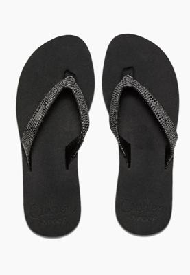 REEF Star Cushion Sassy Slipper Dames Black/Silver 8/38,5