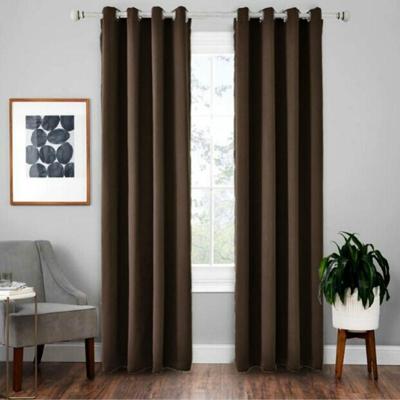 4-delige hoge-precisie gordijn schaduwdoek isolatie solide gordijn grootte: 42 × 63 inch (107 × 160CM) (donkere koffie) 4-delige hoge-precisie gordijn schaduwdoek isolatie solide gordijn grootte: 42 × 63 inch (107 × 160CM) (donkere koffie)