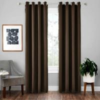 4-delige hoge-precisie gordijn schaduwdoek isolatie solide gordijn grootte: 42 × 63 inch (107 × 160CM) (donkere koffie) - thumbnail