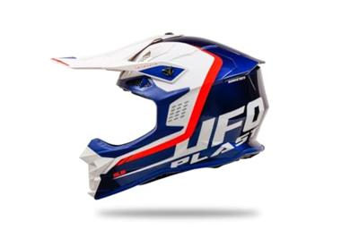 UFO PLAST crosshelm "intrepid helmet interpid l blue/white - thumbnail