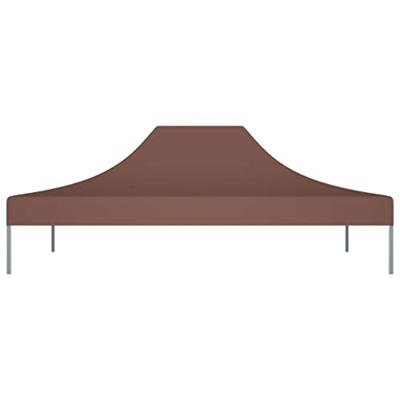 VidaXL Partytentdak 270 g/m² 4x3 m bruin - thumbnail