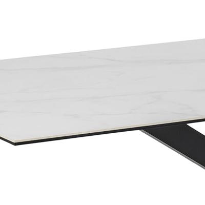 Sohome Eettafel 'Parker' Keramiek met marmerlook, 200 x 100cm, kleur Wit - thumbnail