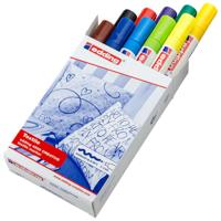Edding textielstift 4500, set van 10 stuks in geassorteerde basiskleuren - thumbnail