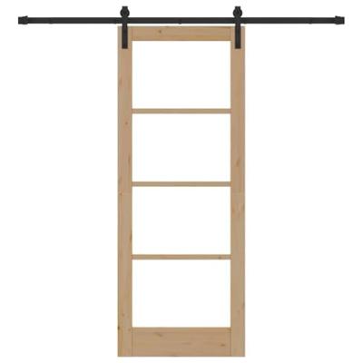 Schuifdeur ORKDAL Bruin 78 x 202 cm Massief grenenhout