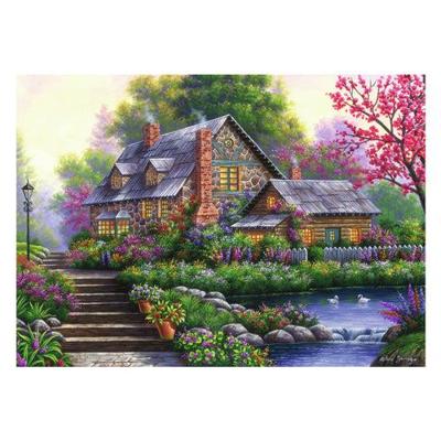 Ravensburger puzzel romantische cottage - 1000 stukjes