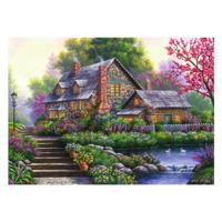 Ravensburger legpuzzel romantische cottage, 1000st. - thumbnail