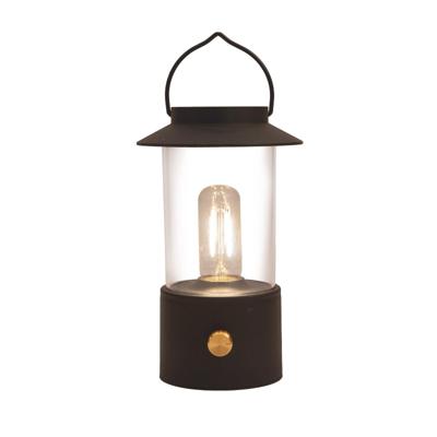 LED Lantaarn zwart 24x9cm op USB