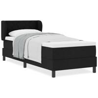 Boxspringbed met matras met matras Zwart 80 x 200 cm Stof - thumbnail