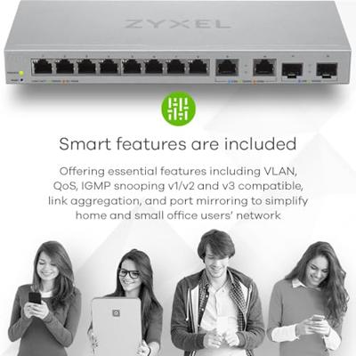 Zyxel XGS1210-12-ZZ0102F netwerk-switch Managed Gigabit Ethernet (10/100/1000) Grijs