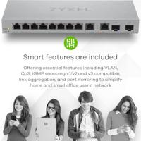 Zyxel XGS1210-12-ZZ0102F netwerk-switch Managed Gigabit Ethernet (10/100/1000) Grijs - thumbnail