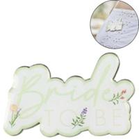 Ginger Ray badge bride to be 5 cm | 30 stuks - thumbnail