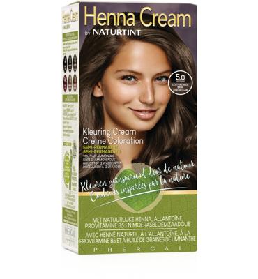 Naturtint Henna cream 5.00 licht kastanje bruin 110 Milliliter