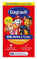 Dagravit Kids Extra 3-5 jaar Multivitaminen Kauwtabletten - thumbnail